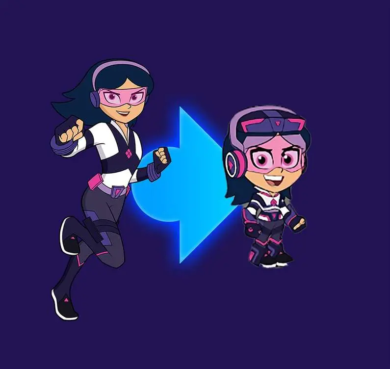 Hero redrawn for play