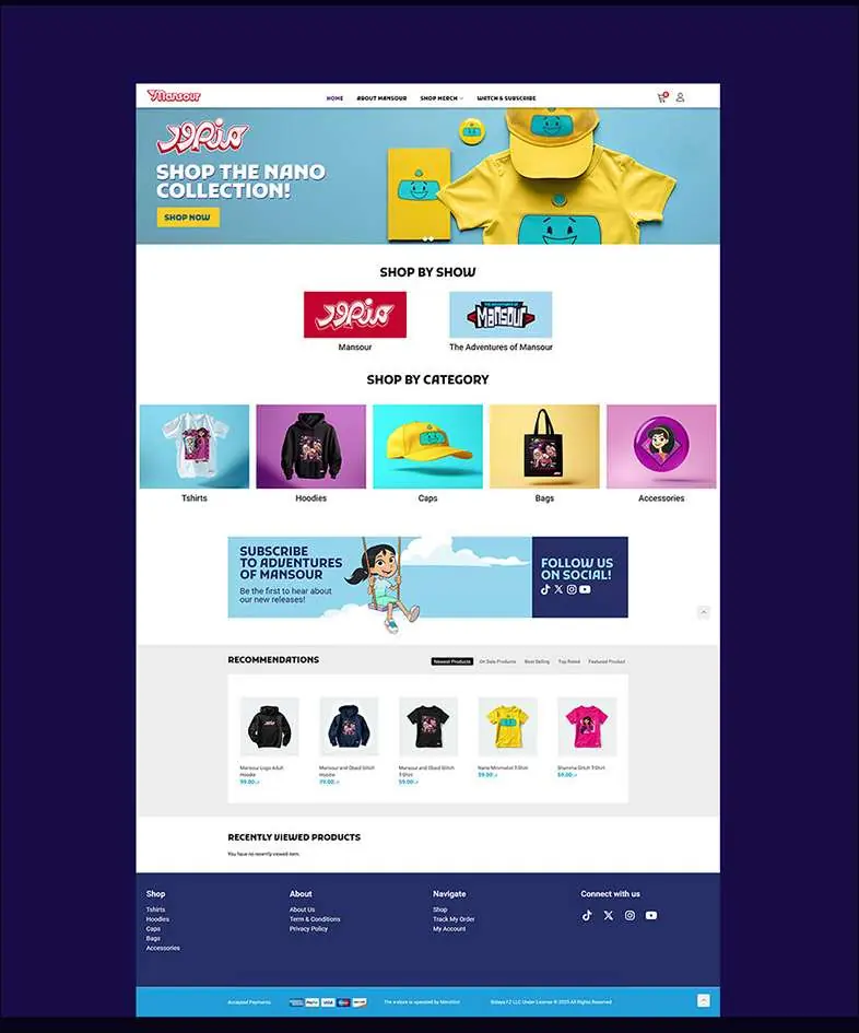 Storefront on web