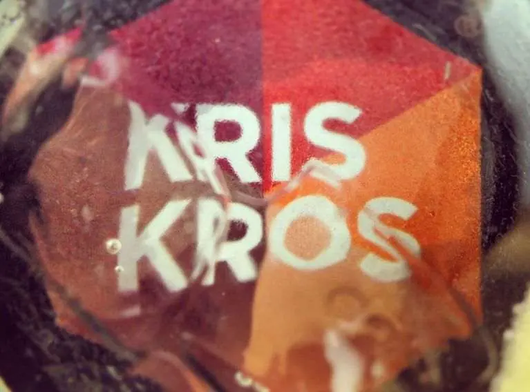 The mark on a sticker